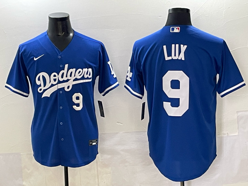Men Los Angeles Dodgers 9 Lux blue Nike NFL 2025 jersey 005